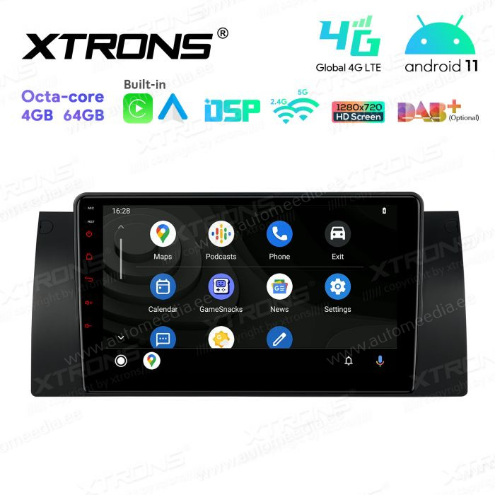BMW X5 E53 (1999-2006) mudelipõhine Android 12 GPS autoraadio ja multimeedia keskus