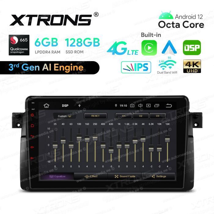 BMW 3. seeria E46 (1998-2006) mudelipõhine Android 12 GPS autoraadio ja multimeedia keskus