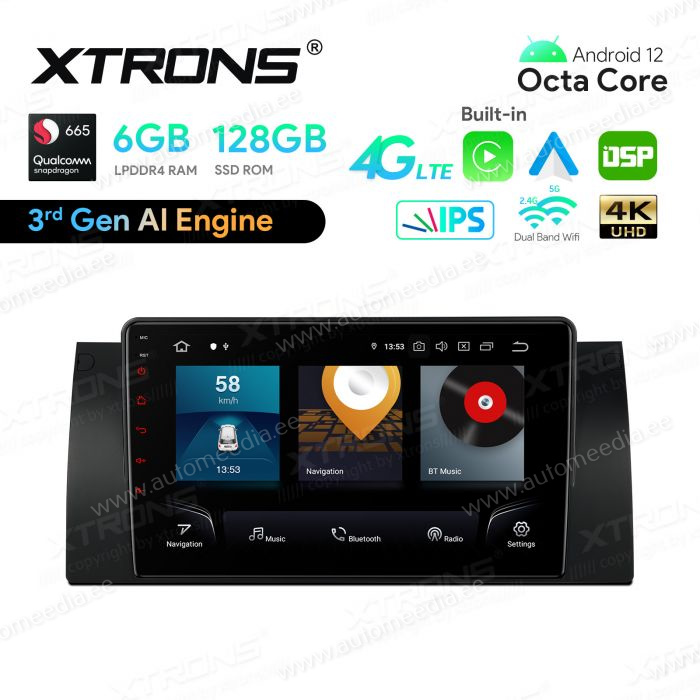 BMW X5 E53 (1999-2006) Android 12  | GPS auto radio un multimediju centrs