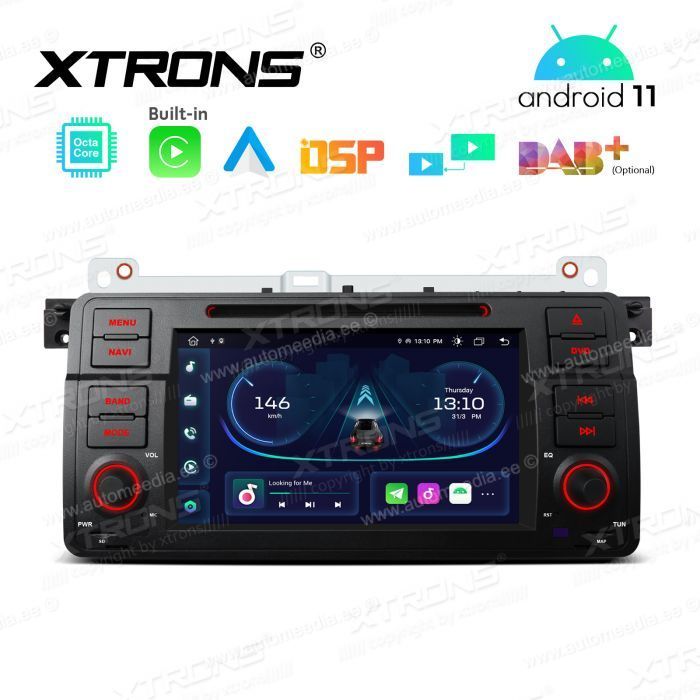 BMW 3. seeria E46 (1998-2006) mudelipõhine Android 11 GPS autoraadio ja multimeedia keskus