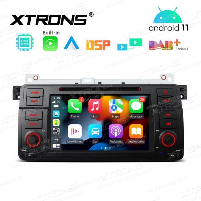 BMW 3. seeria E46 (1998-2006) mudelipõhine Android 11 GPS autoraadio ja multimeedia keskus