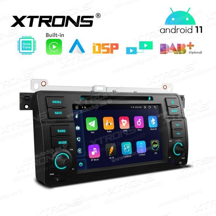 BMW 3. seeria E46 (1998-2006) mudelipõhine Android 11 GPS autoraadio ja multimeedia keskus