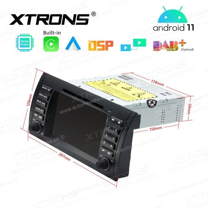 BMW X5 E53 (1999-2006) mudelipõhine Android 11 GPS autoraadio ja multimeedia keskus