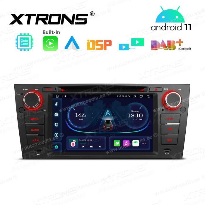 BMW 3. seeria E90 | E91 | E92 | E93 (2005-2012) ilma originaal ekraanita autoleAndroid 11 Car Multimedia Player with GPS Navigation