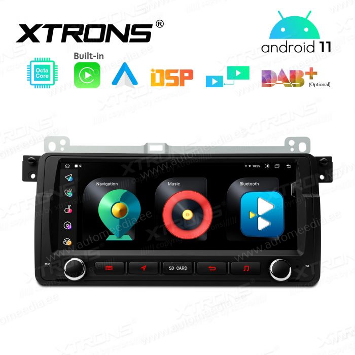 BMW 3. seeria E46 (1998-2006) Android 12  | GPS auto radio un multimediju centrs