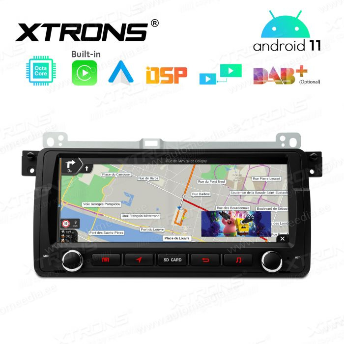 BMW 3. seeria E46 (1998-2006) mudelipõhine Android 12 GPS autoraadio ja multimeedia keskus