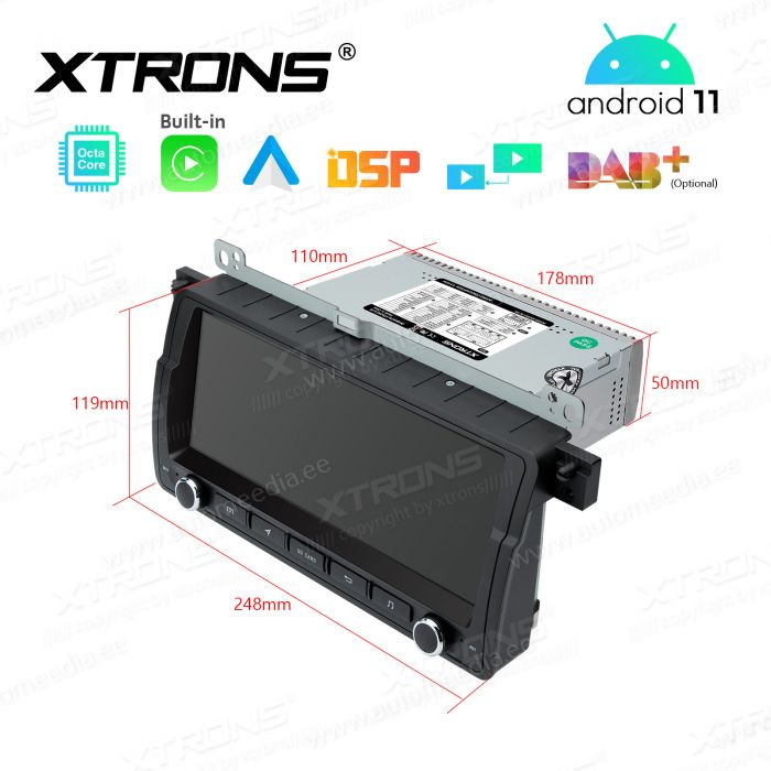 BMW 3. seeria E46 (1998-2006) mudelipõhine Android 12 GPS autoraadio ja multimeedia keskus