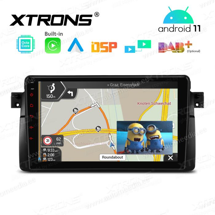 BMW 3. seeria E46 (1998-2006) mudelipõhine Android 12 GPS autoraadio ja multimeedia keskus