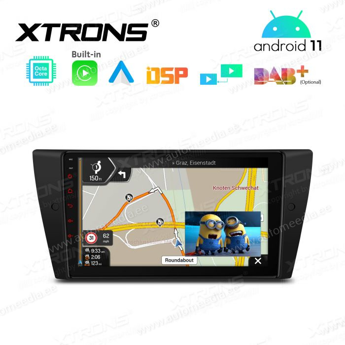 BMW 3. seeria E90 | E91 | E92 | E93 (2005-2012) ilma originaal ekraanita autolemudelipõhine Android 12 GPS autoraadio ja multimeedia keskus