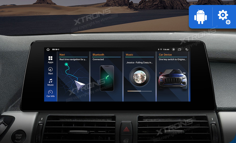 BMW X5 | X6 | E70 | 71 iDrive CIC (2010-2014)  XTRONS QAB12CIB12X5L Car multimedia GPS player with Custom Fit Design