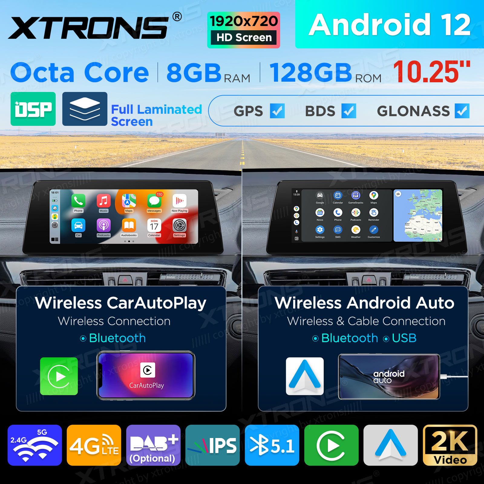 BMW X1 F48 (2018-) | iDrive EVO mudelipõhine Android 12 GPS autoraadio ja multimeedia keskus