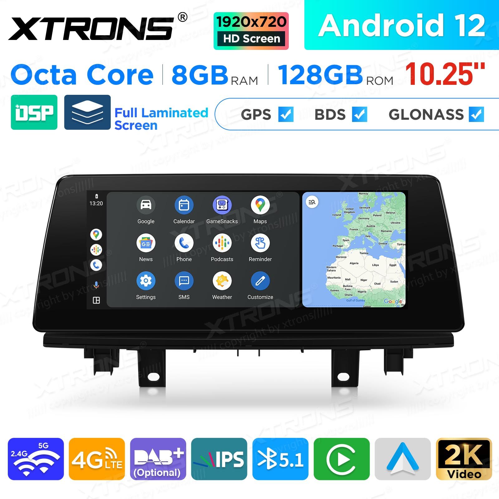 BMW X1 F48 (2016-2017) | iDrive NBT mudelipõhine Android 12 GPS autoraadio ja multimeedia keskus
