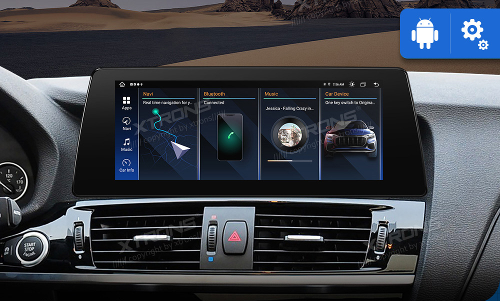 BMW X3 F25 iDrive NBT (2013-2016)  XTRONS QAB12NB12X3 Car multimedia GPS player with Custom Fit Design