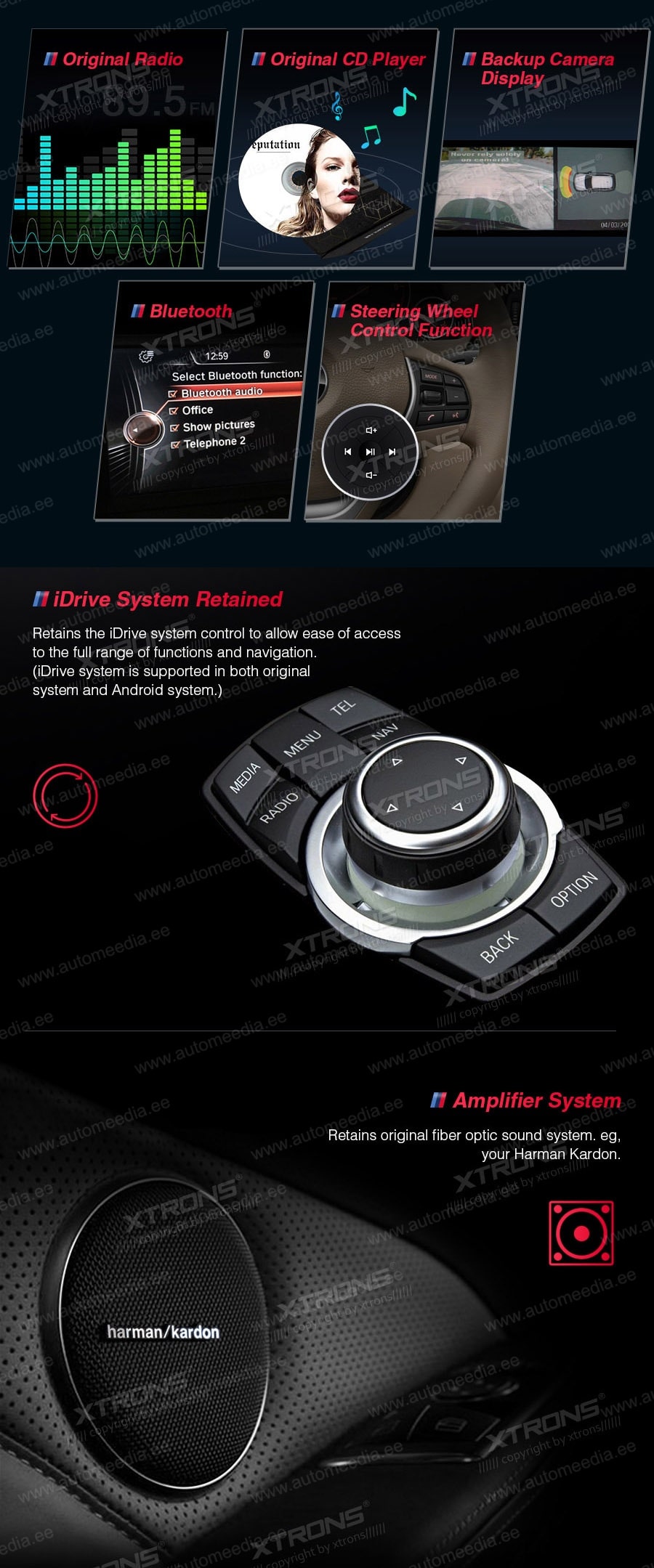 BMW 1.ser | BMW 2.ser | F20 | F23 | (2011-2016) XTRONS QB10NBNE_LS XTRONS QB10NBNE_LS FM-радио и USB SD-плеер