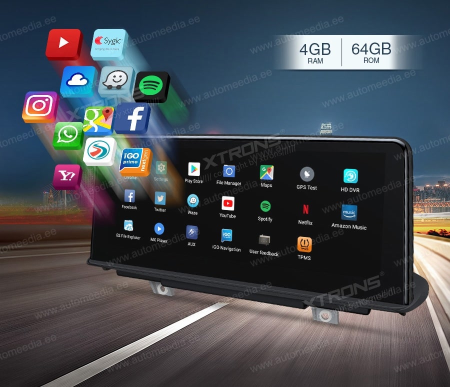 BMW X5 | X6 | F15 | F16 iDrive NBT (2014-2016) XTRONS QB10X5NBS XTRONS QB10X5NBS Google Play & all Android apps are supported