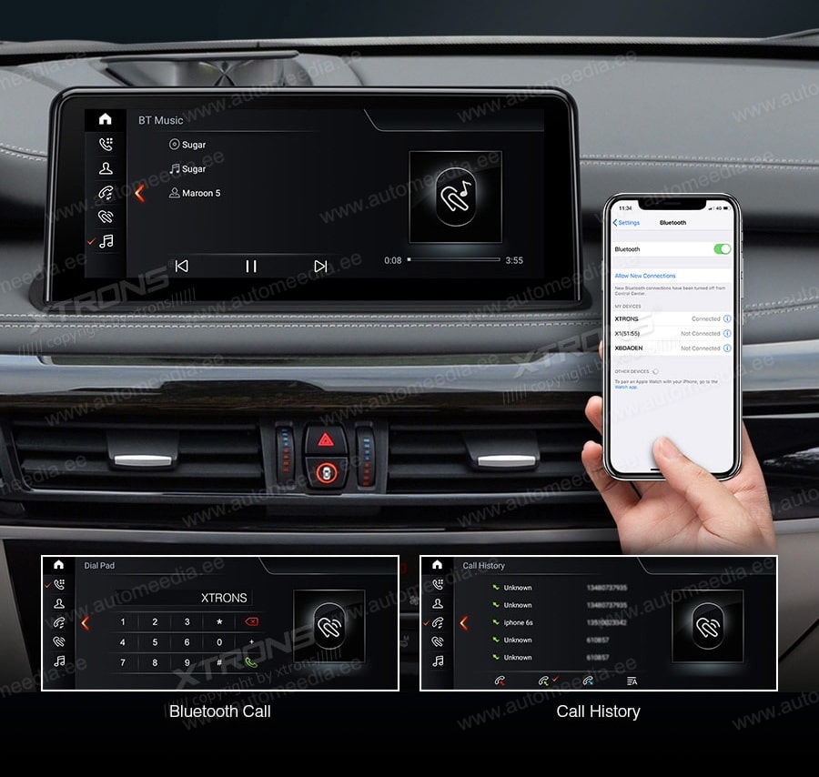 BMW X5 | X6 | F15 | F16 iDrive NBT (2014-2016) XTRONS QB10X5NBS XTRONS QB10X5NBS Hands Free calls & HD music stream