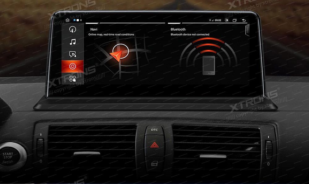 BMW 3. ser. E90 | E91 | E92 | E93 (2005-2012) w/o orig. screen  XTRONS QEB1090UN_L merkkikohtainen Android GPS multimedia näyttö