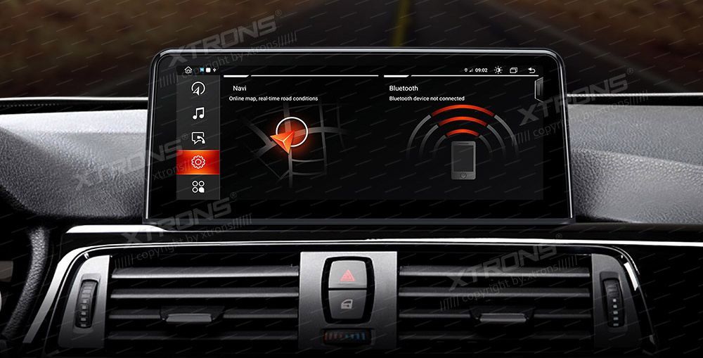 BMW 3.ser | BMW 4.ser | F30 | F32 | (2013-2016)  XTRONS QEB10NBTH merkkikohtainen Android GPS multimedia näyttö