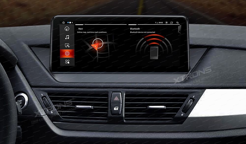 BMW X1 E84 (2009-2015) iDrive CIC  XTRONS QEB10X1CI merkkikohtainen Android GPS multimedia näyttö