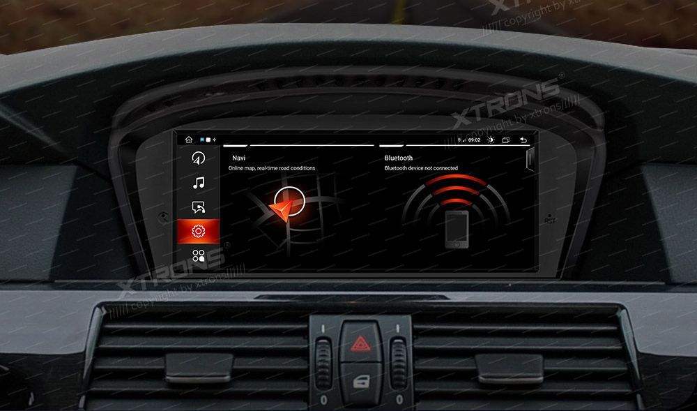BMW 5.ser | BMW 3.ser | E60 | E61 | E90 | E92 | E93 iDrive CIC (2009-2012) XTRONS QEB8060CI merkkikohtainen Android GPS multimedia näyttö
