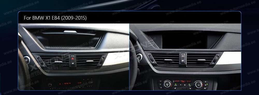 BMW X1 E84 (2009-2015) ilma originaal ekraanita autole XTRONS QFB10X1UN XTRONS QFB10X1UN mallikohtaisen multimediaradion soveltuvuus autoon