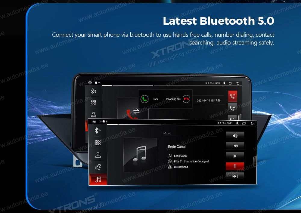 BMW X1 E84 (2009-2015) ilma originaal ekraanita autole XTRONS QFB10X1UN XTRONS QFB10X1UN Hands Free calls & HD music stream