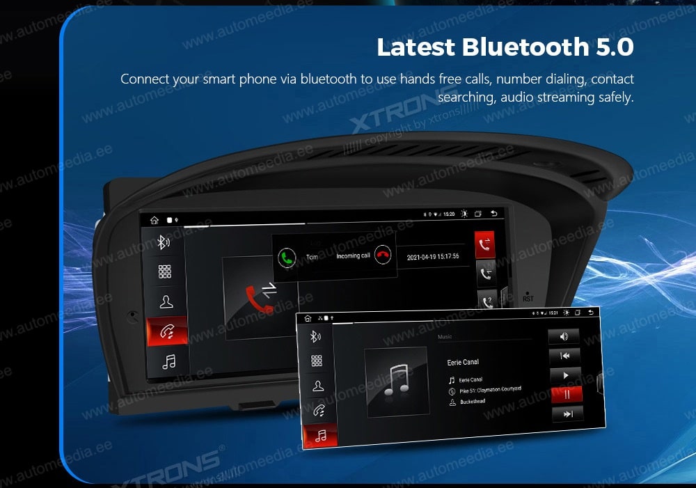 BMW 5.ser | BMW 3.ser | E60 | E61 | E90 | E92 | E93 iDrive CCC (2004-2008) XTRONS QFB8060CC XTRONS QFB8060CC Hands Free calls & HD music stream