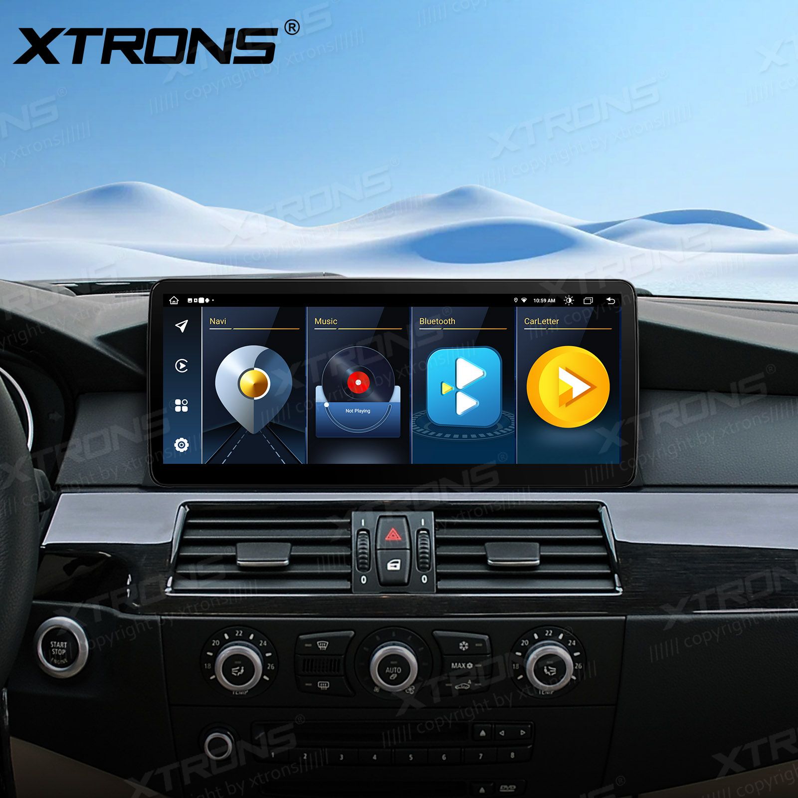 BMW 5.ser | E60 | E61 | iDrive CCC (2005-2008) kahesüsteemne, originaalraadio säilitav Android 13 GPS autoraadio ja multimeedia keskus