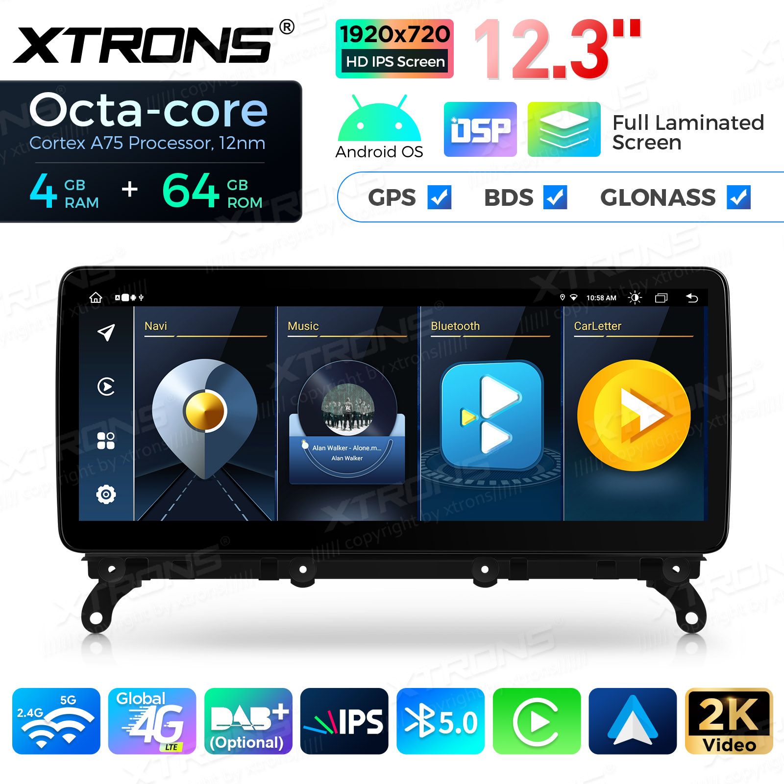 BMW X3 F25 iDrive CIC (2011-2013) Android 13 Car Multimedia Player with GPS Navigation