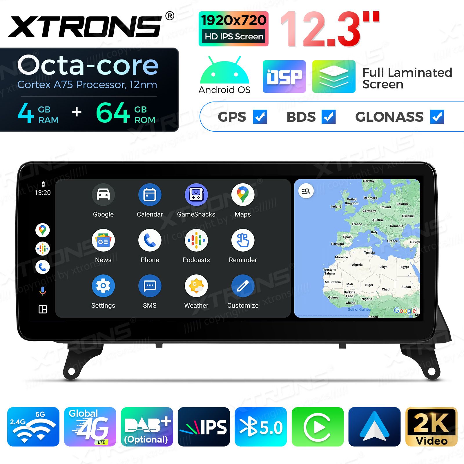 BMW X5 | X6 | E70 | 71 iDrive CIC (2010-2014) Kahesüsteemne, originaalraadio säilitav Android 13 GPS autoraadio ja multimeedia keskus