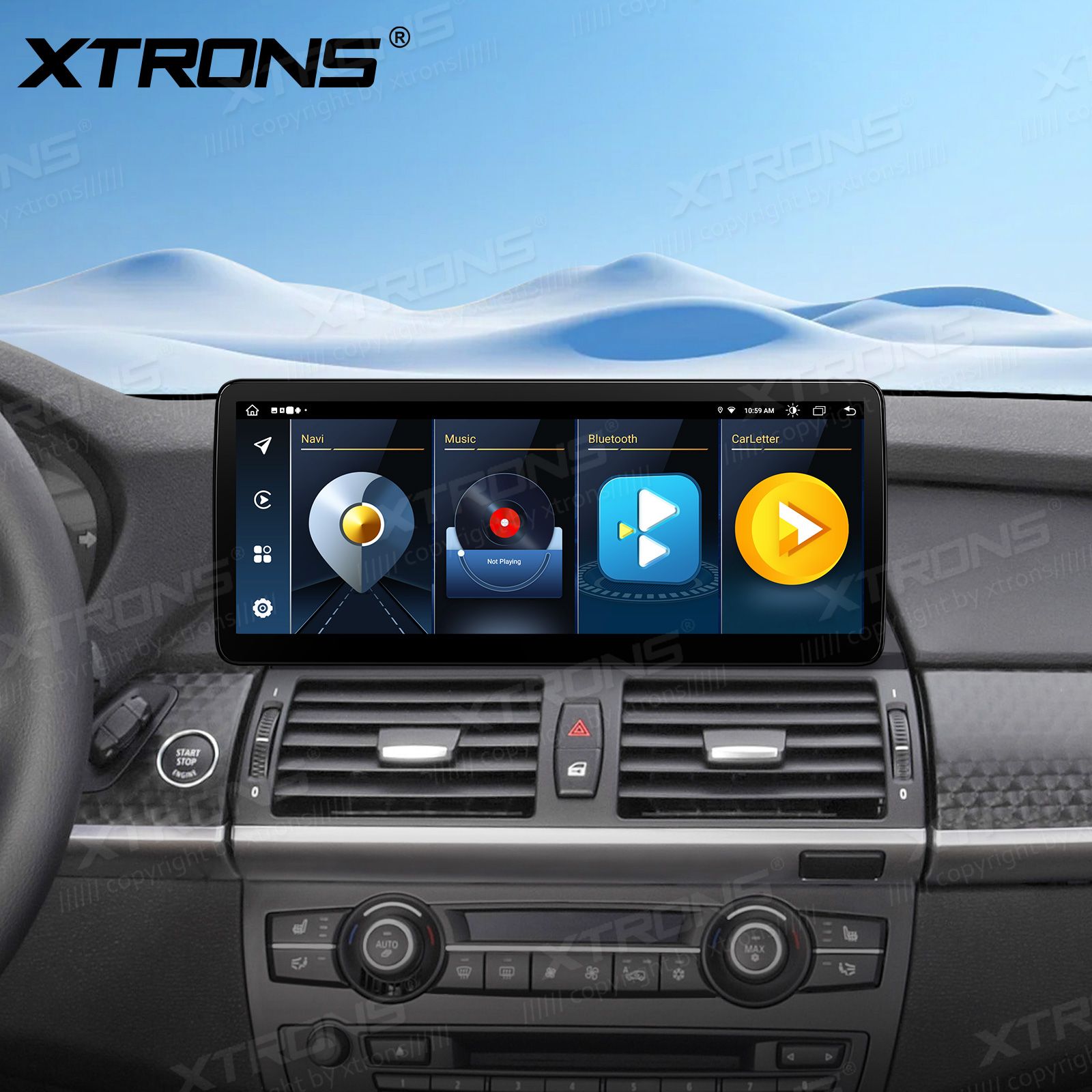 BMW X5 | X6 | E70 | 71 iDrive CIC (2010-2014) Kahesüsteemne, originaalraadio säilitav Android 13 GPS autoraadio ja multimeedia keskus