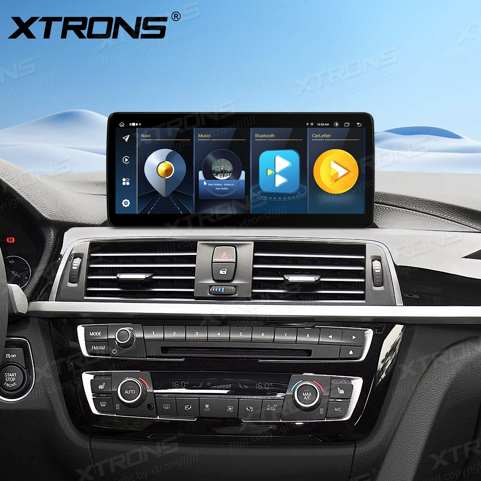 BMW 3/4 ser. (2017 - ) | F30 | F32 | iDrive EVO mudelipõhine Android 13 GPS autoraadio ja multimeedia keskus