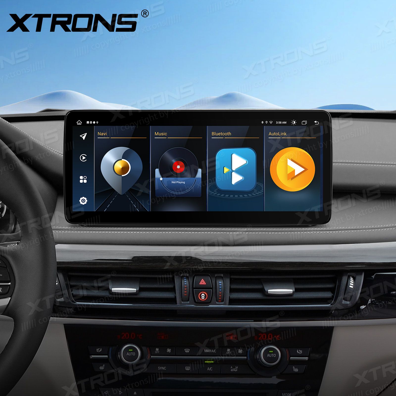 BMW X5 | X6 | F15 | F16 iDrive NBT (2014-2016) Kahesüsteemne, originaalraadio säilitav Android 13 GPS autoraadio ja multimeedia keskus