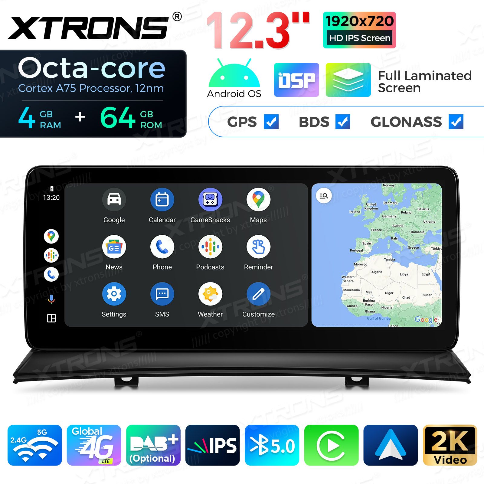 BMW X3 E83 (2004-2009) w/o orig. screen mudelipõhine Android 13 GPS autoraadio ja multimeedia keskus