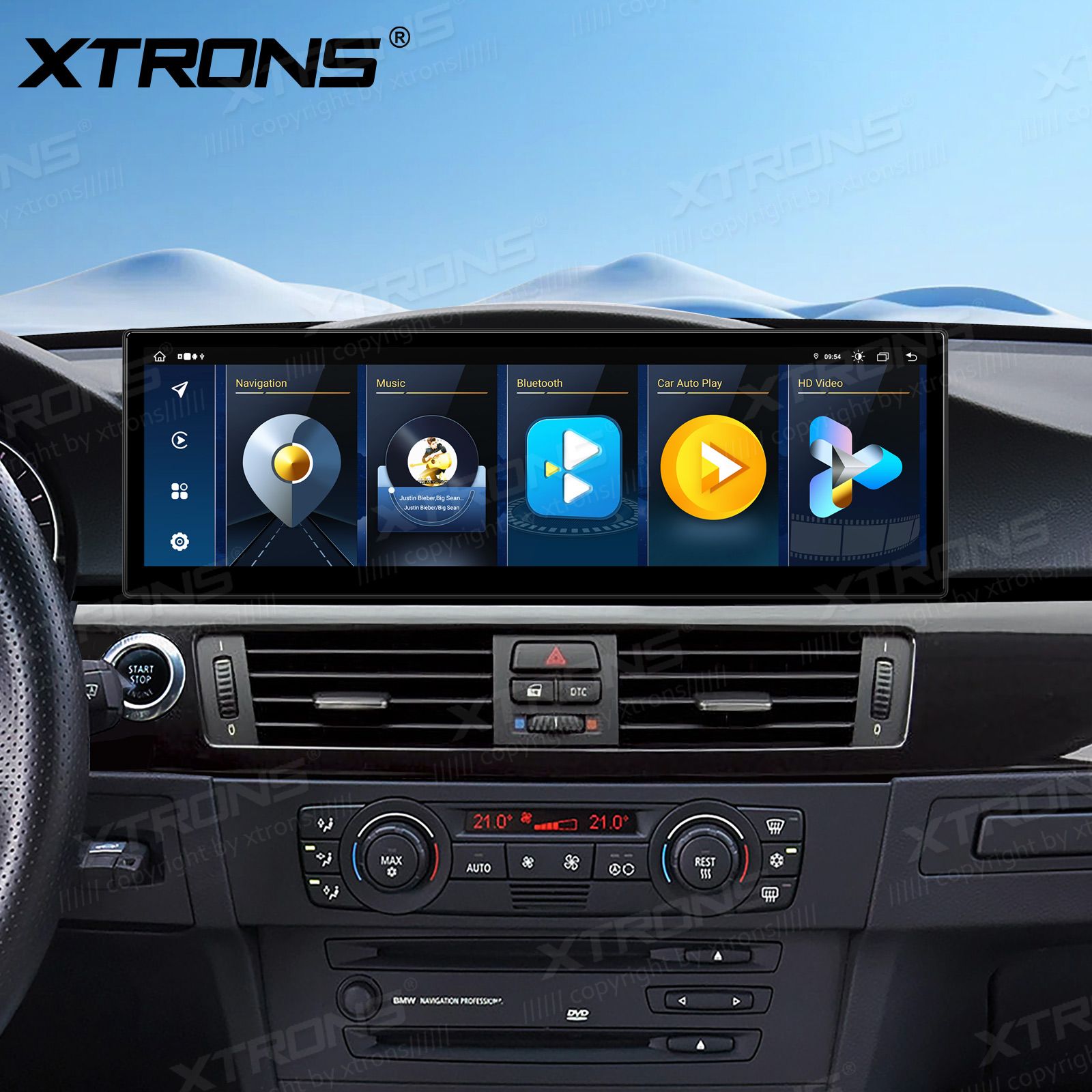 BMW 3.ser | E90 | E92 | E93 iDrive CCC (2004-2008) kahesüsteemne, originaalraadio säilitav Android 13 GPS autoraadio ja multimeedia keskus
