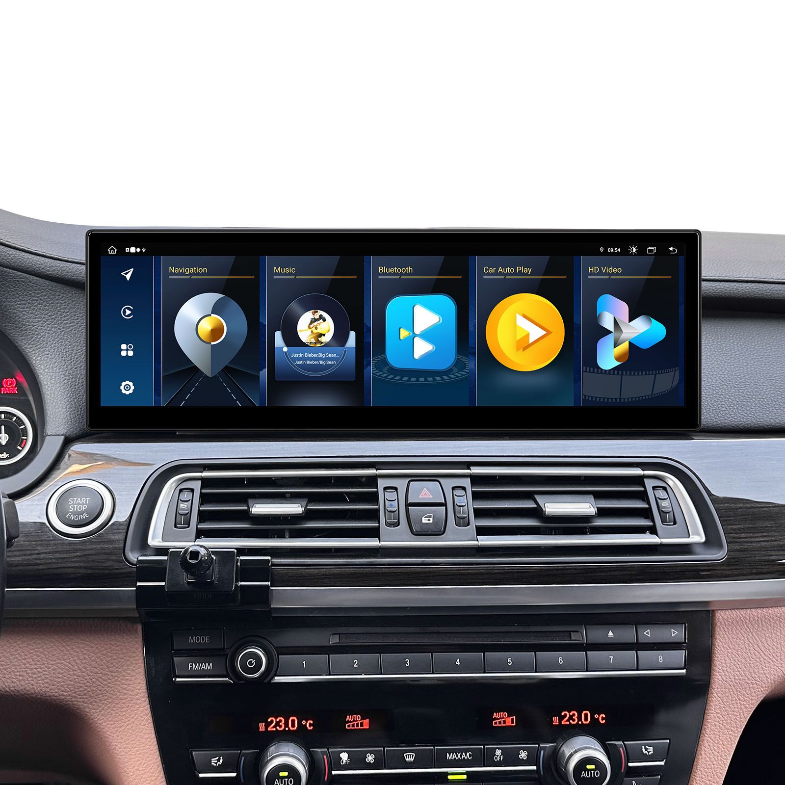 BMW 7.ser F01/F02 (2009 - 2012) | iDrive CIC mudelipõhine Android 13 GPS autoraadio ja multimeedia keskus