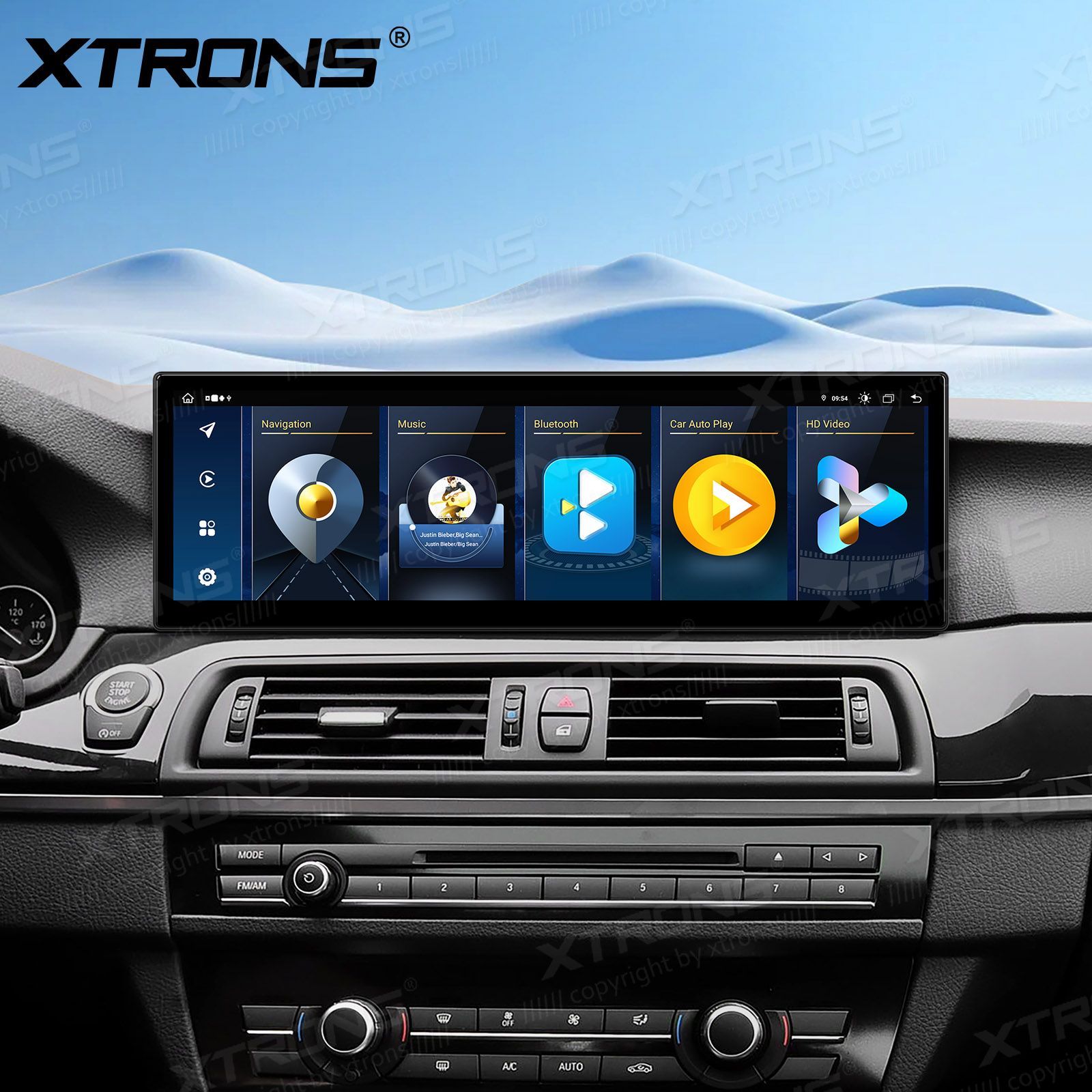 BMW 5. ser. BMW F10 | F11 iDrive NBT (2013-2016) kahesüsteemne, originaalraadio säilitav Android 13 GPS autoraadio ja multimeedia keskus