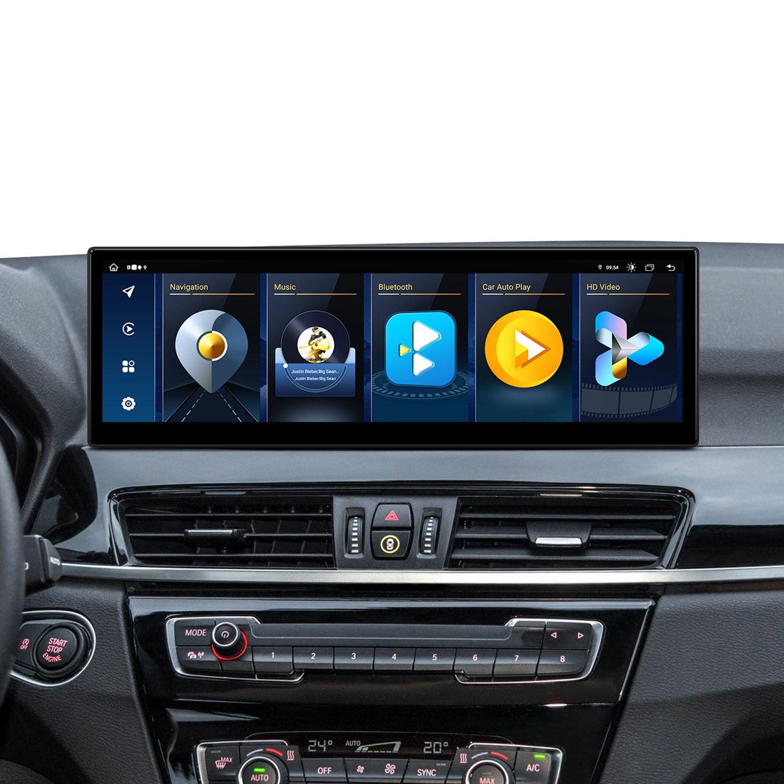 BMW X1 F48 (2018-) | iDrive EVO mudelipõhine Android 13 GPS autoraadio ja multimeedia keskus