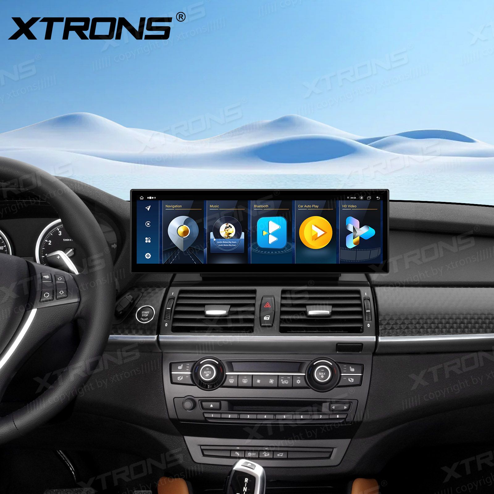 BMW X5 | X6 | E70 | 71 iDrive CIC (2010-2014) Kahesüsteemne, originaalraadio säilitav Android 13 GPS autoraadio ja multimeedia keskus