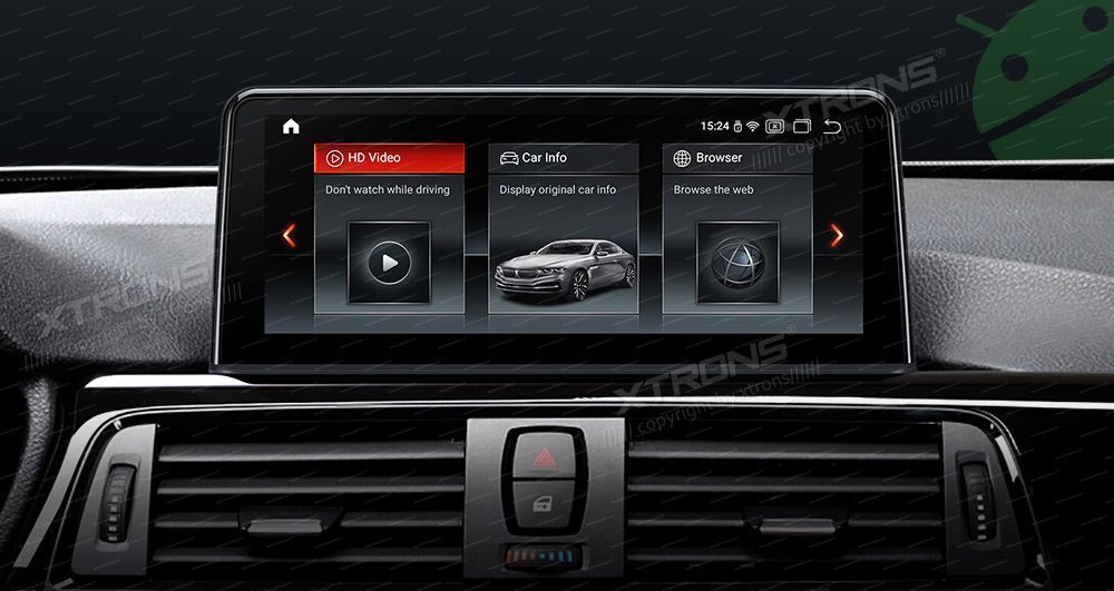 BMW 3.ser | BMW 4.ser | F30 | F32 | (2013-2016)  XTRONS QPB10NBTH merkkikohtainen Android GPS multimedia näyttö