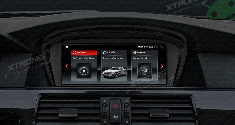 BMW 5.ser | BMW 3.ser | E60 | E61 | E90 | E92 | E93 iDrive CCC (2004-2008)  XTRONS QPB8060CC merkkikohtainen Android GPS multimedia näyttö