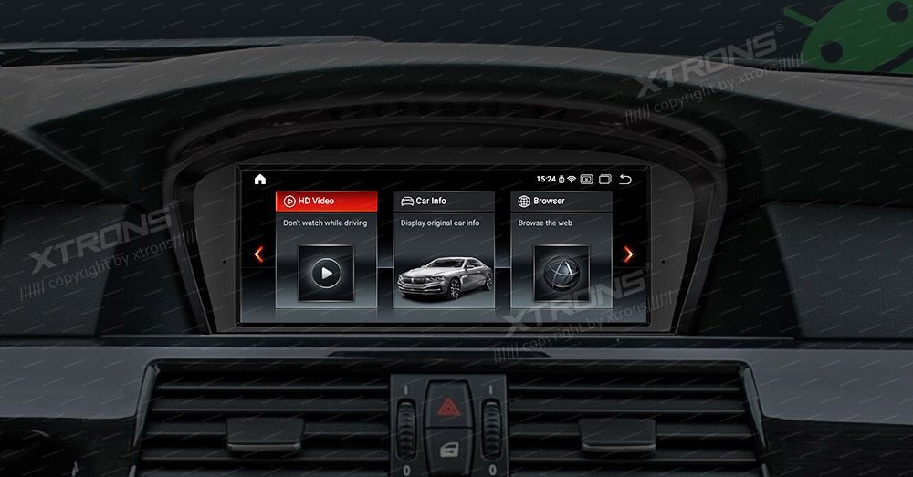 BMW 5.ser | BMW 3.ser | E60 | E61 | E90 | E92 | E93 iDrive CIC (2009-2012)  XTRONS QPB8060CI merkkikohtainen Android GPS multimedia näyttö