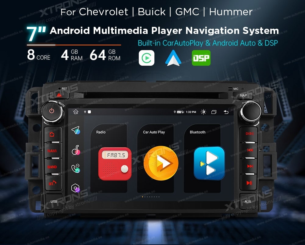 Chevrolet | Buick | GMC | HUMMER XTRONS MA70JCC Штатная магнитола Android