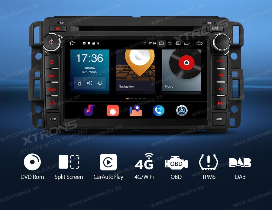 Chevrolet | Buick | GMC | HUMMER XTRONS PBX70JCC Mudelikohane android multimeediakeskus gps naviraadio