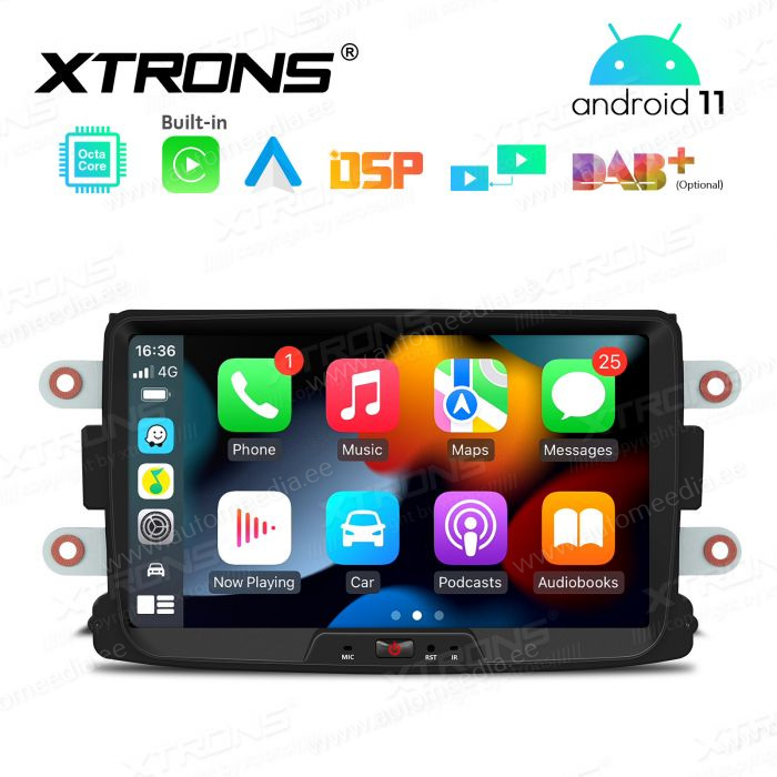 Dacia Duster | Lodgy | Dokker | Renault Captur (2011-2017) mudelipõhine Android 12 GPS autoraadio ja multimeedia keskus