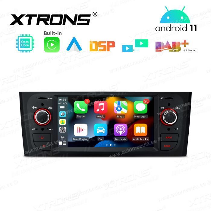 Fiat Grande punto (2005-2009) mudelipõhine Android 11 GPS autoraadio ja multimeedia keskus