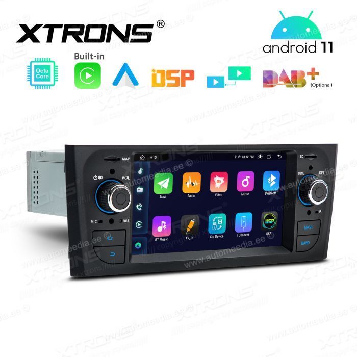Fiat Grande punto (2005-2009) mudelipõhine Android 11 GPS autoraadio ja multimeedia keskus