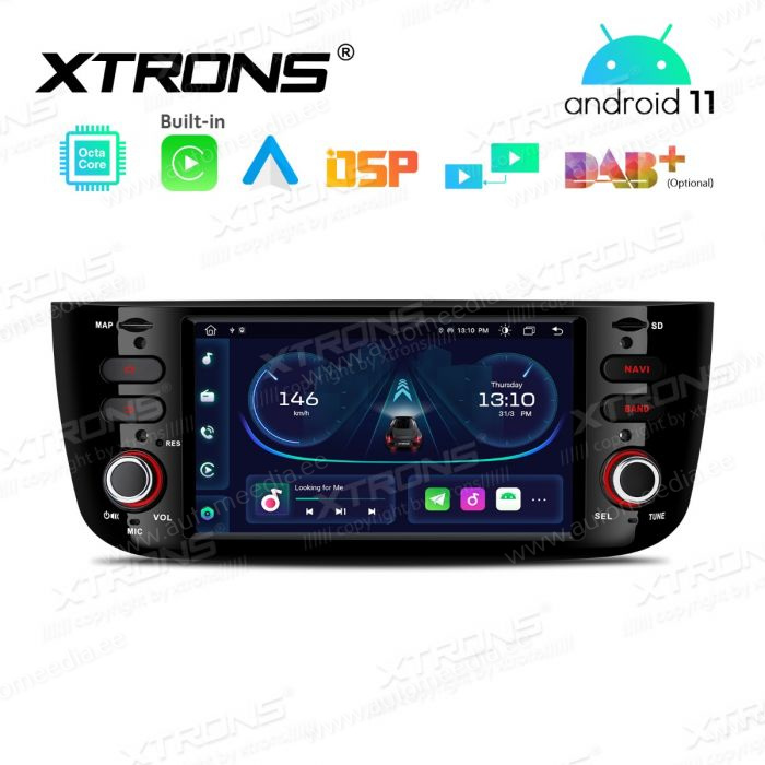 Fiat Punto (2012-2016) mudelipõhine Android 12 GPS autoraadio ja multimeedia keskus