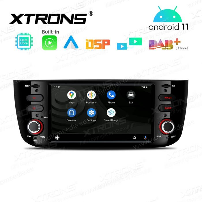 Fiat Punto (2012-2016) mudelipõhine Android 12 GPS autoraadio ja multimeedia keskus