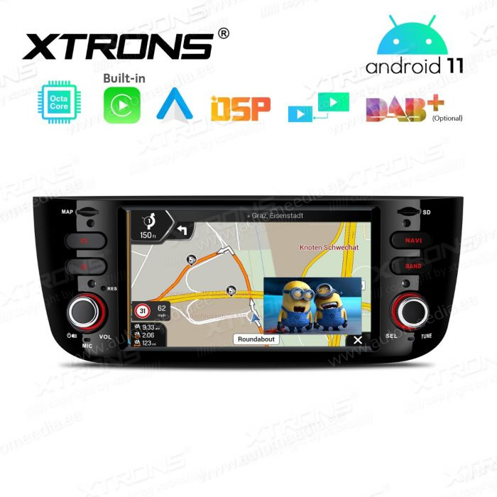 Fiat Punto (2012-2016) mudelipõhine Android 12 GPS autoraadio ja multimeedia keskus